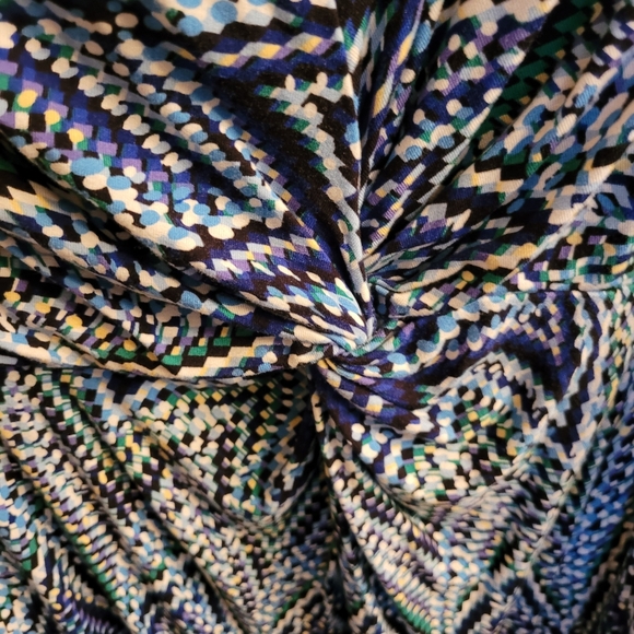 Mario Serrani Blue and Black Maxi Dress - Picture 2 of 5